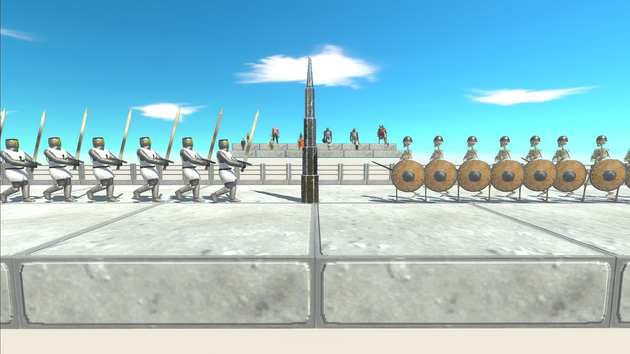 Fight Around Giant Spike: Weapon Armies Battle Arena - Animal Revolt Battle Simulator