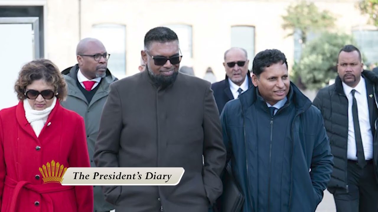 The President's Diary, highlight the work of His Excellency, Dr. Mohamed Irfaan Ali.