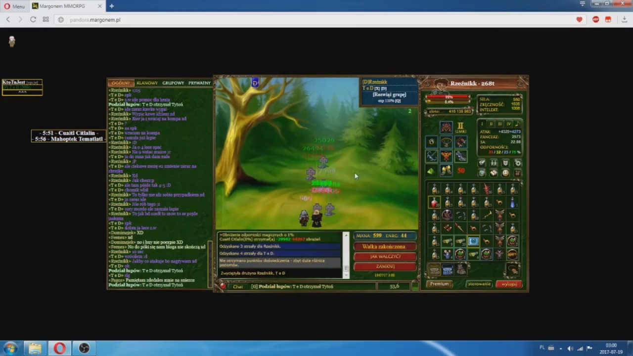 Rzeźnikk /Pandora : Mix Walk z Cuaitl Citlalin 250 lvl  / Legenda ?