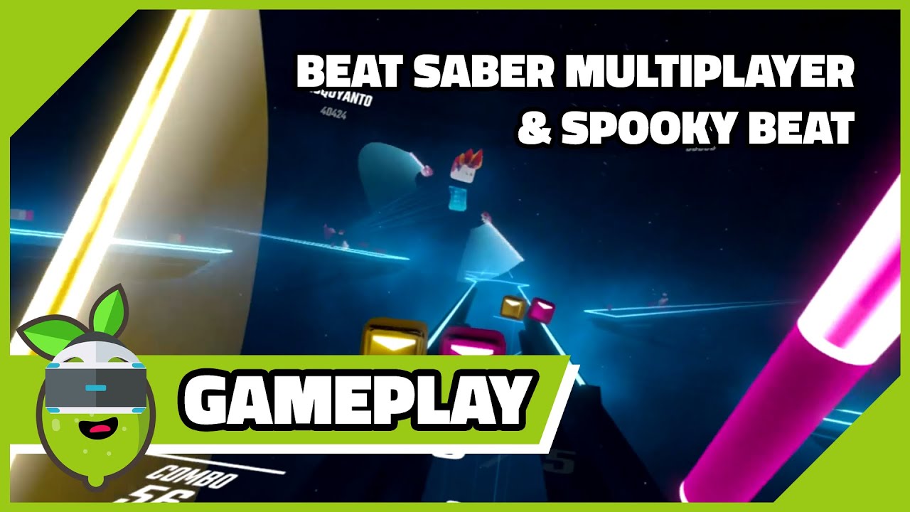 Beat Saber PSVR | Multiplayer and Spooky Beat gameplay (1080p60)