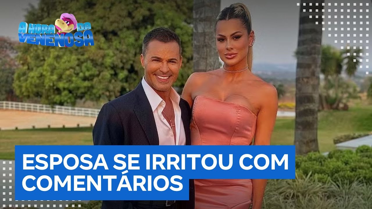 Esposa de Eduardo Costa se irrita com comentário e esclarece: 'Marido não me obriga a trabalhar'