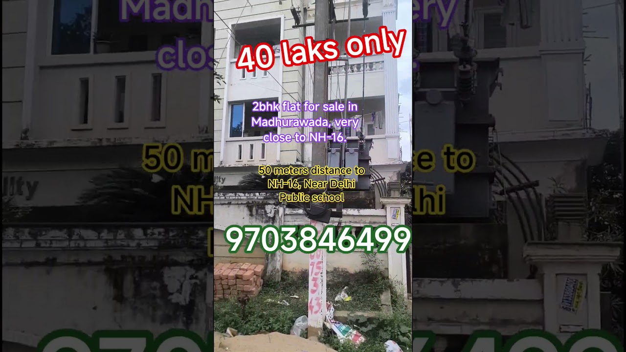 2bhk flat for sale in Madhurawada Close to NH-16- 2bhk 3bhk Resale flats in vizag - low budget