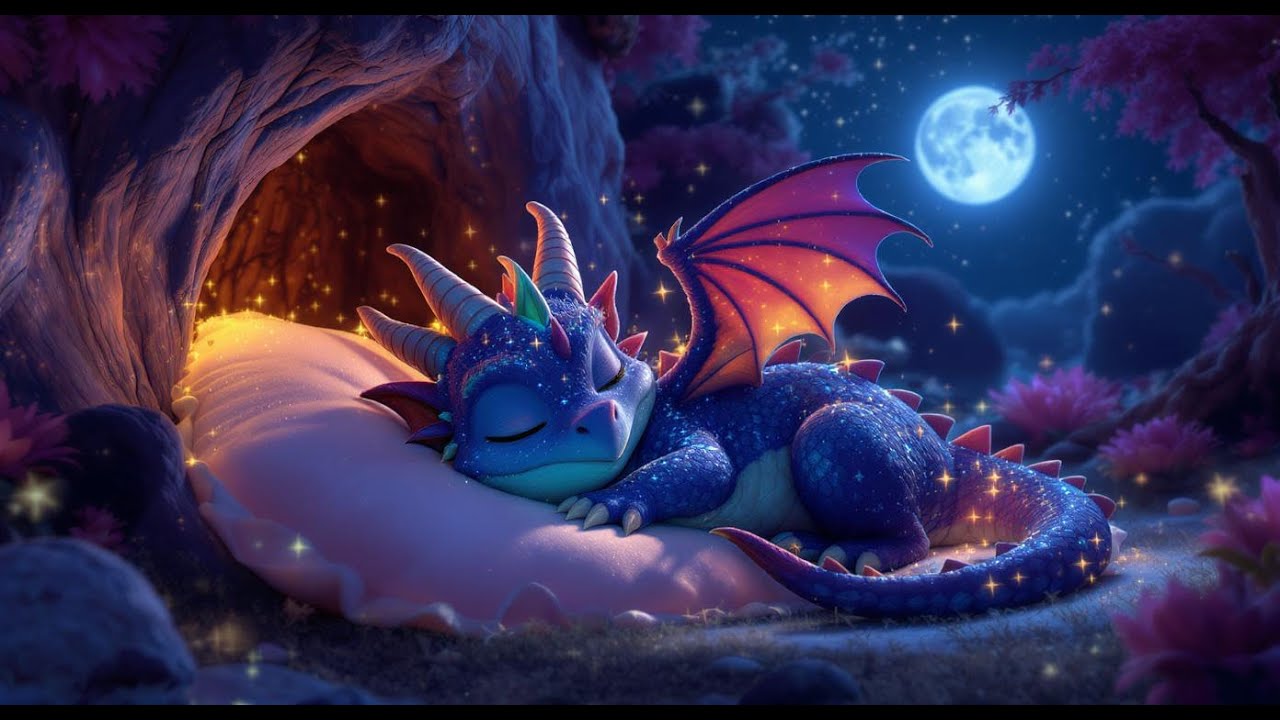 Kołysanka o Smoku 🐉 Najpiękniejsza muzyka do snu dla dzieci | Kołysanka bez reklam