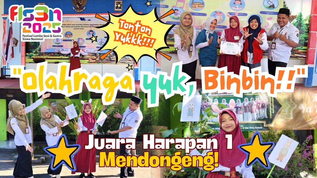 Juara Harapan 1 Lomba Mendongeng, FLS3N Kecamatan Nglegok Tahun 2025