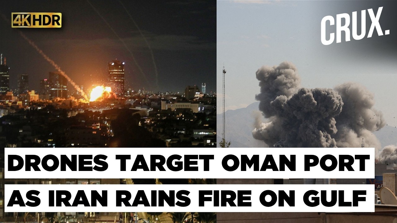 Drones Attack Oman Tanker as Iran Targets US Bases Across Middle East, Blasts Rock Riyadh, Dubai |4K