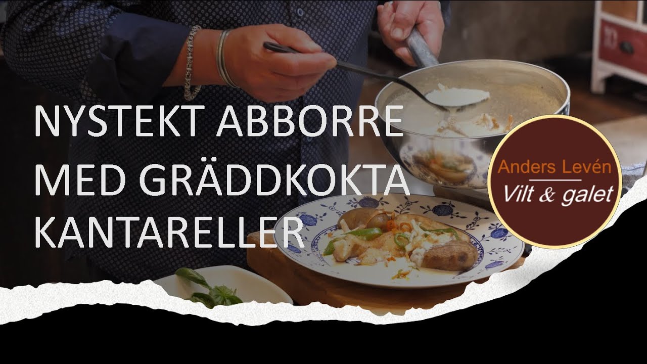 Nystekt Abborre med gräddkokta kantareller