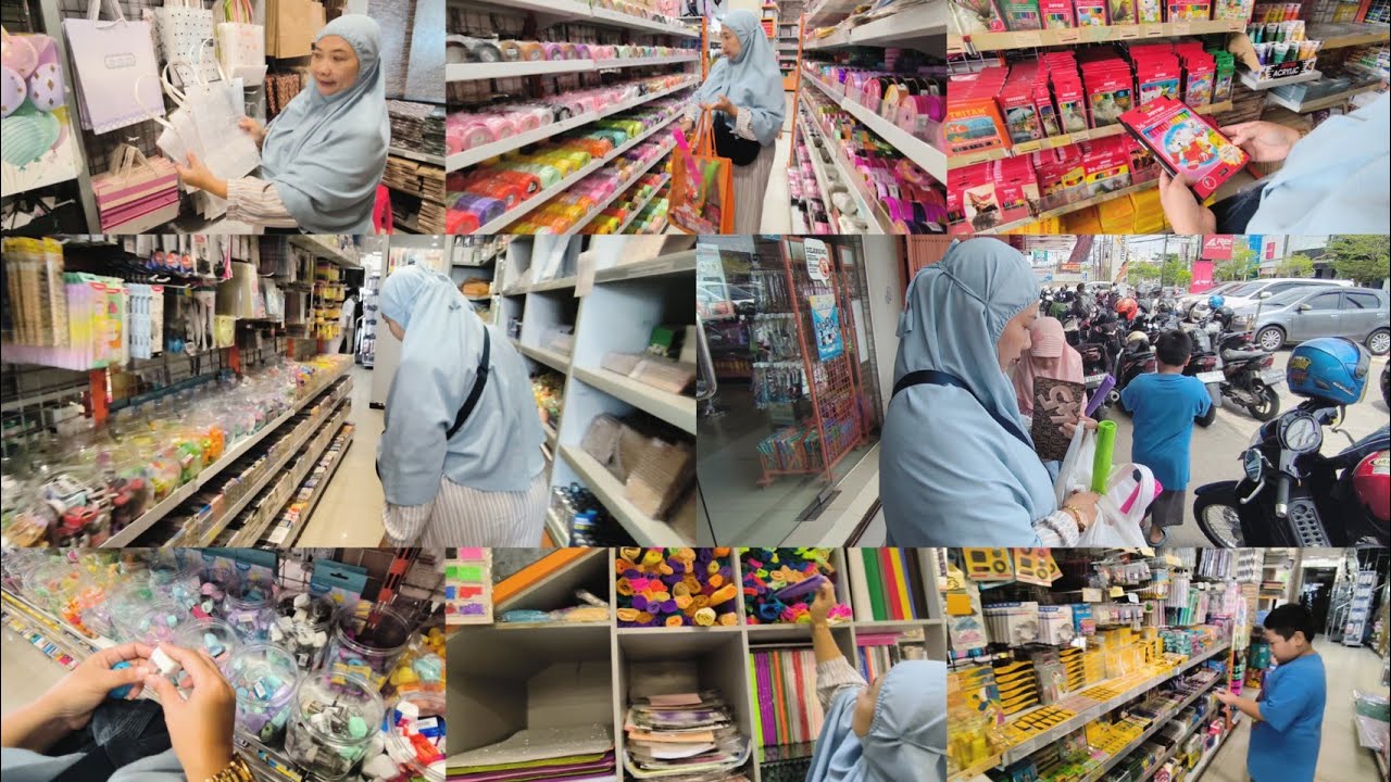 🎒🖋️📚 BELANJA KEPERLUAN SEKOLAH DI PUSH PIN || BELANJA LEBIH SANTAI DISAAT LIBUR SEKOLAH