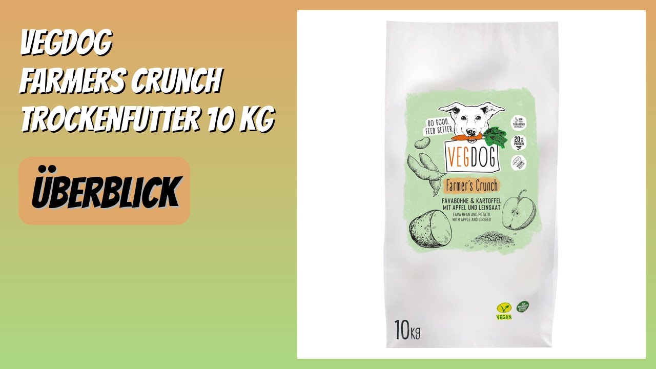 BEWERTUNG (2026): VEGDOG Farmers Crunch Trockenfutter 10 kg. Infos