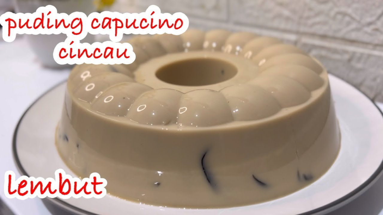RESEP PUDING CAPUCINO CINCAU || ENAK lEMBUT MUDAH BUATNYA