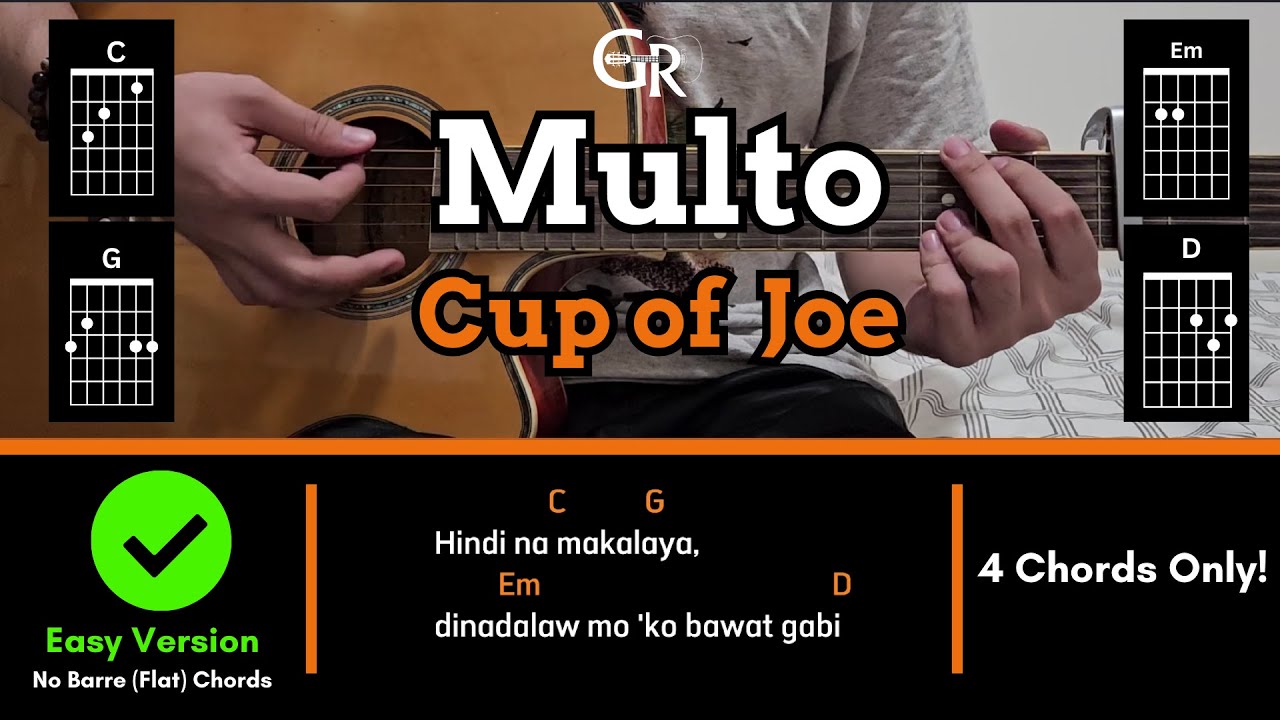 Multo - Cup of Joe | EASY! Guitar Tutorial (CHORDS, STRUMMING PATTERN & LYRICS)