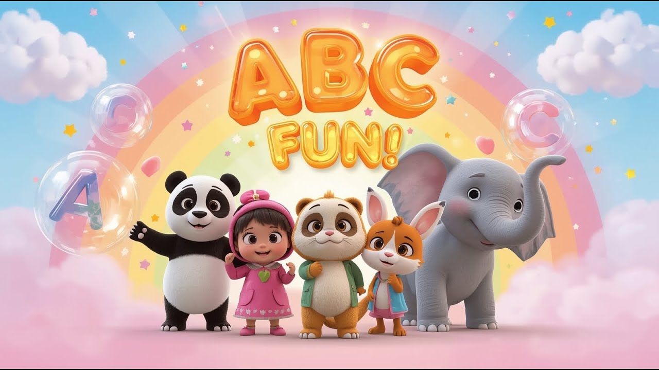 “ABC Song for Kids | Baby Dino & Friends Learn Alphabet with Magic Bubbles | Fun Learning A to Z”