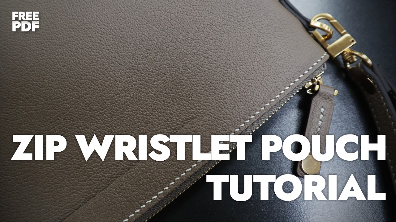 Leather Craft Pouch PDF/Making a leather pouch/가죽공예 패턴/파우치 만들기