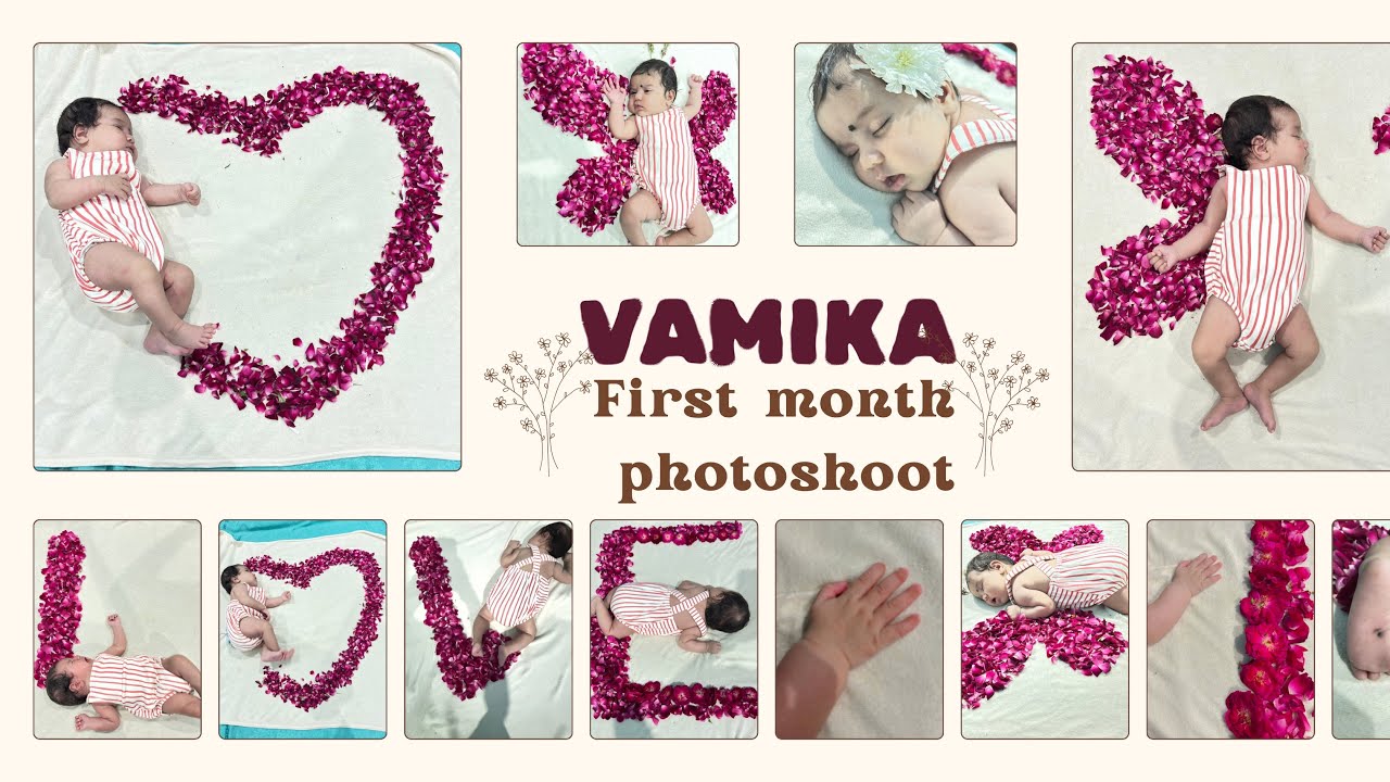 || Vamika ka first month photoshot 📷👌 ||#cutebaby #vamika #suman bisht vlog