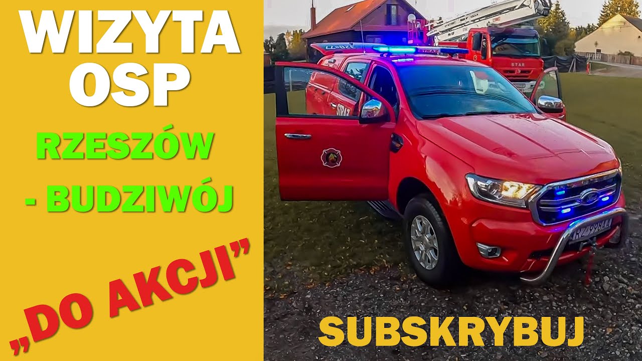 WYPOSAŻENIE STRAŻAKÓW - OSP RZESZÓW BUDZIWÓJ - WYJAZD DO AKCJI!  🔥🔥🔥