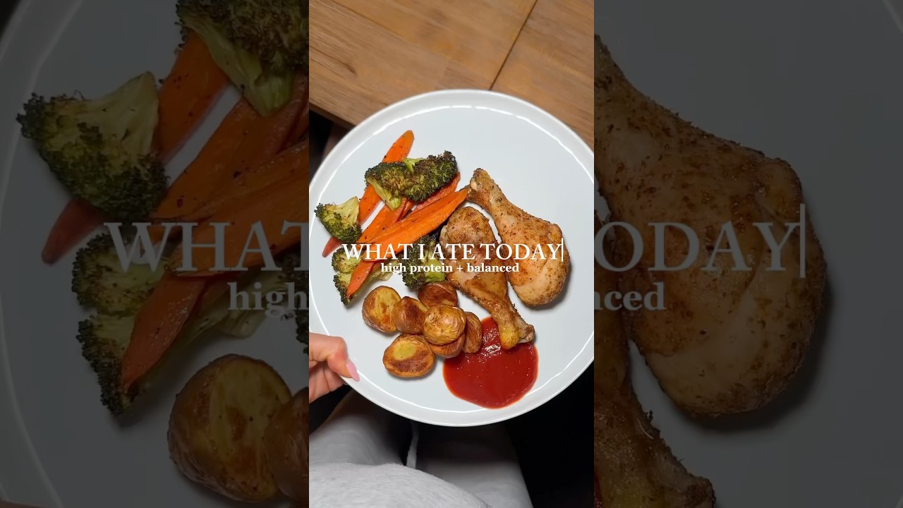 What I eat in a day as a dietitian! High protein and balanced meals