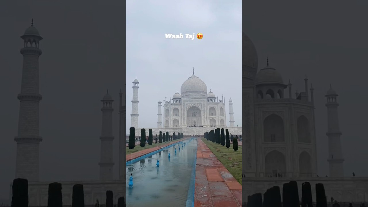 Taj Mahal in winters #wintermorning #tajmahal #tajmahalagra #youtubeshorts #shorts #india #travel