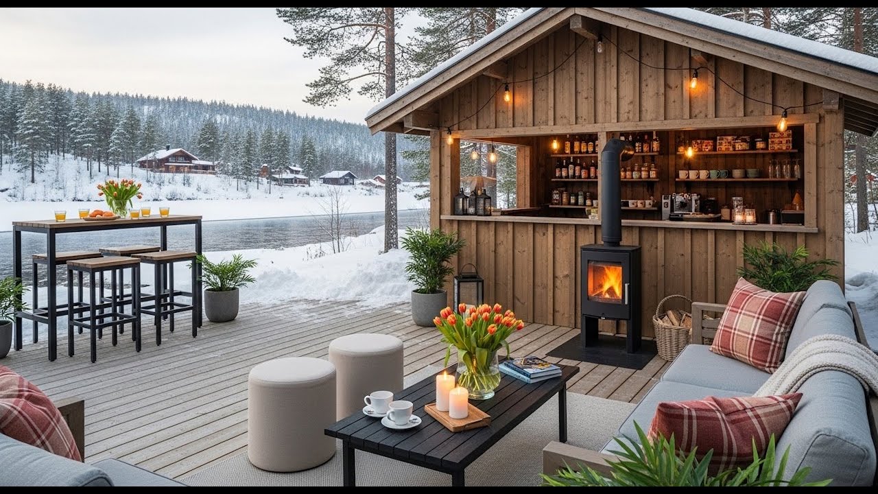 Warm Mellow February Morning ☕ Soft Snow & Smooth Jazz Music for