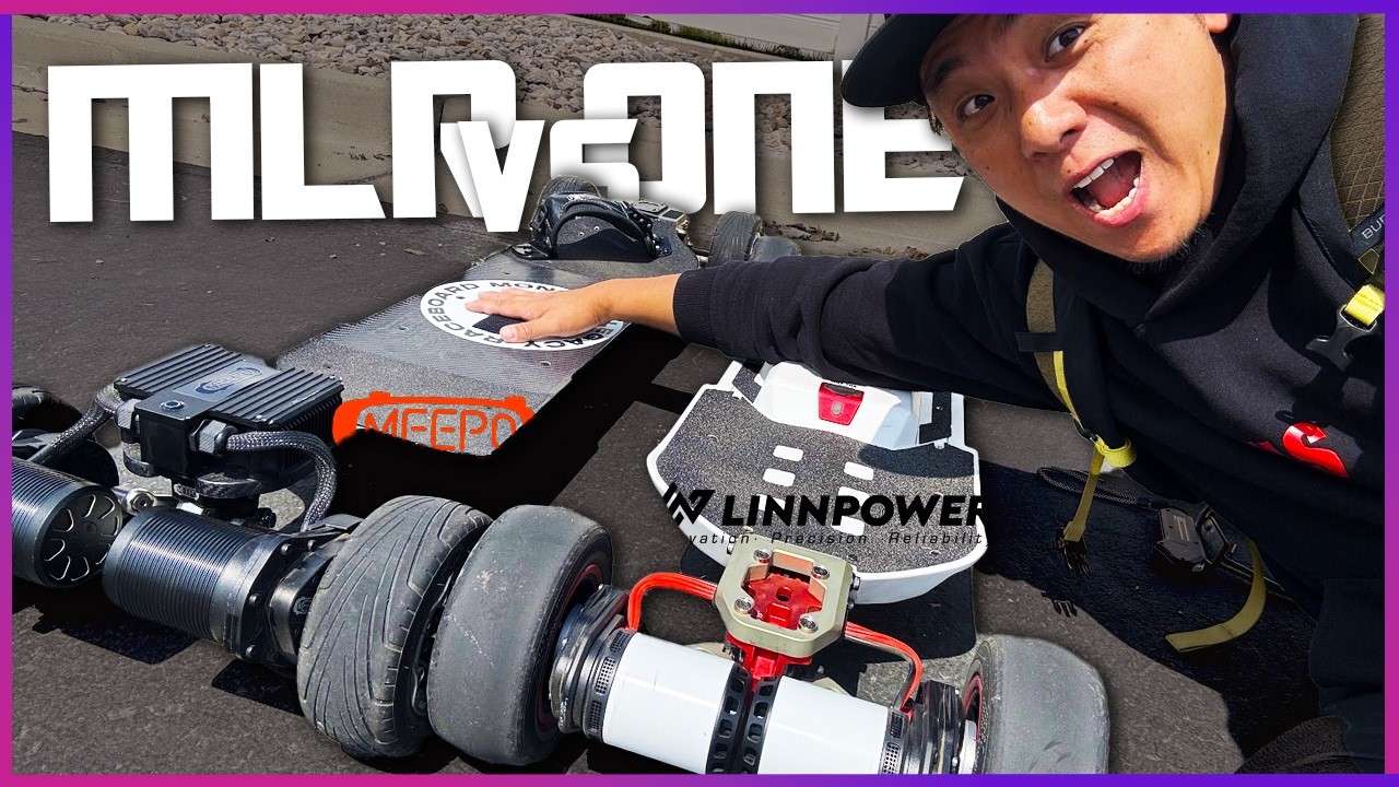Linnpower The One vs Meepo MLR Raceboards Compared! Pros and Cons. Best Electric Skateboard On Track