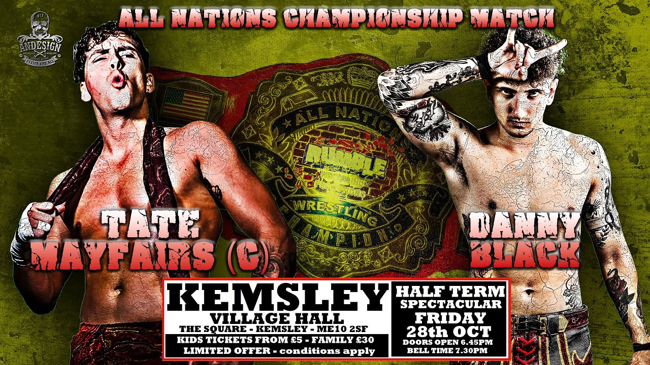 Tate Mayfairs (C) vs Danny Black (Rumble Wrestling All Nations Championship Match)