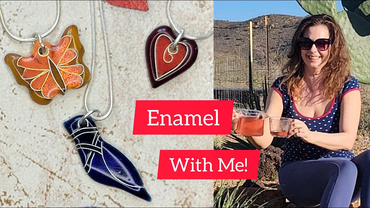 Make Cloisonne Enamel Charms with Me! Jewelry Tutorial