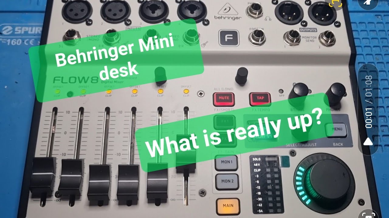Behringer Flow8 desk, you live and learn!