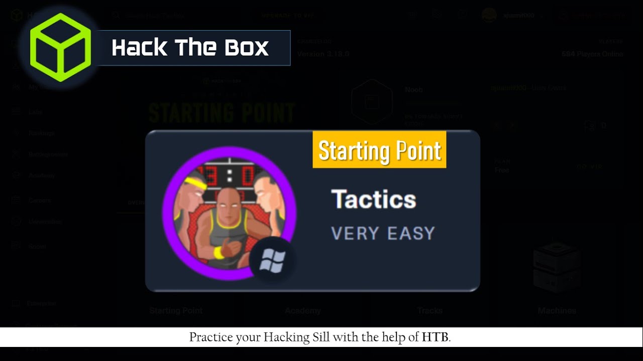 #11 Tactics - Starting Point - Hack The Box || Complete Walkthrough