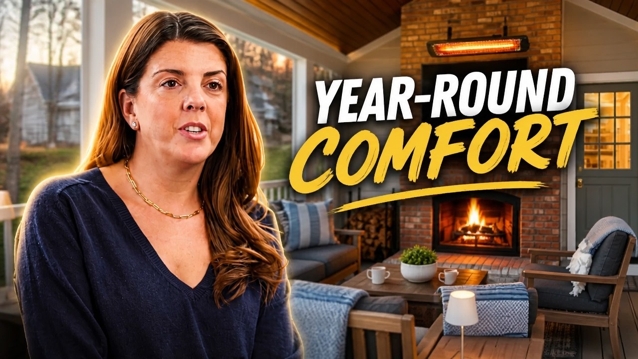Courtney Saib Ultimate Porch Upgrade for Year-Round Enjoyment!