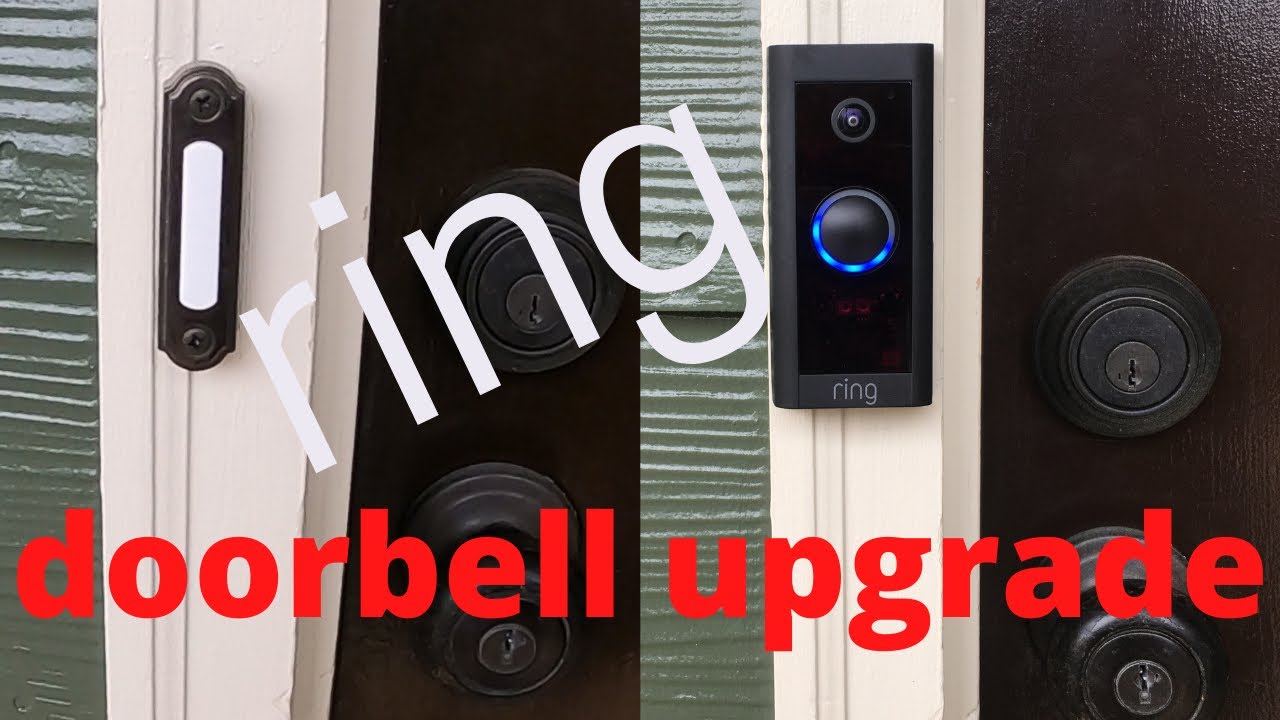 Ring wired doorbell and chime installation