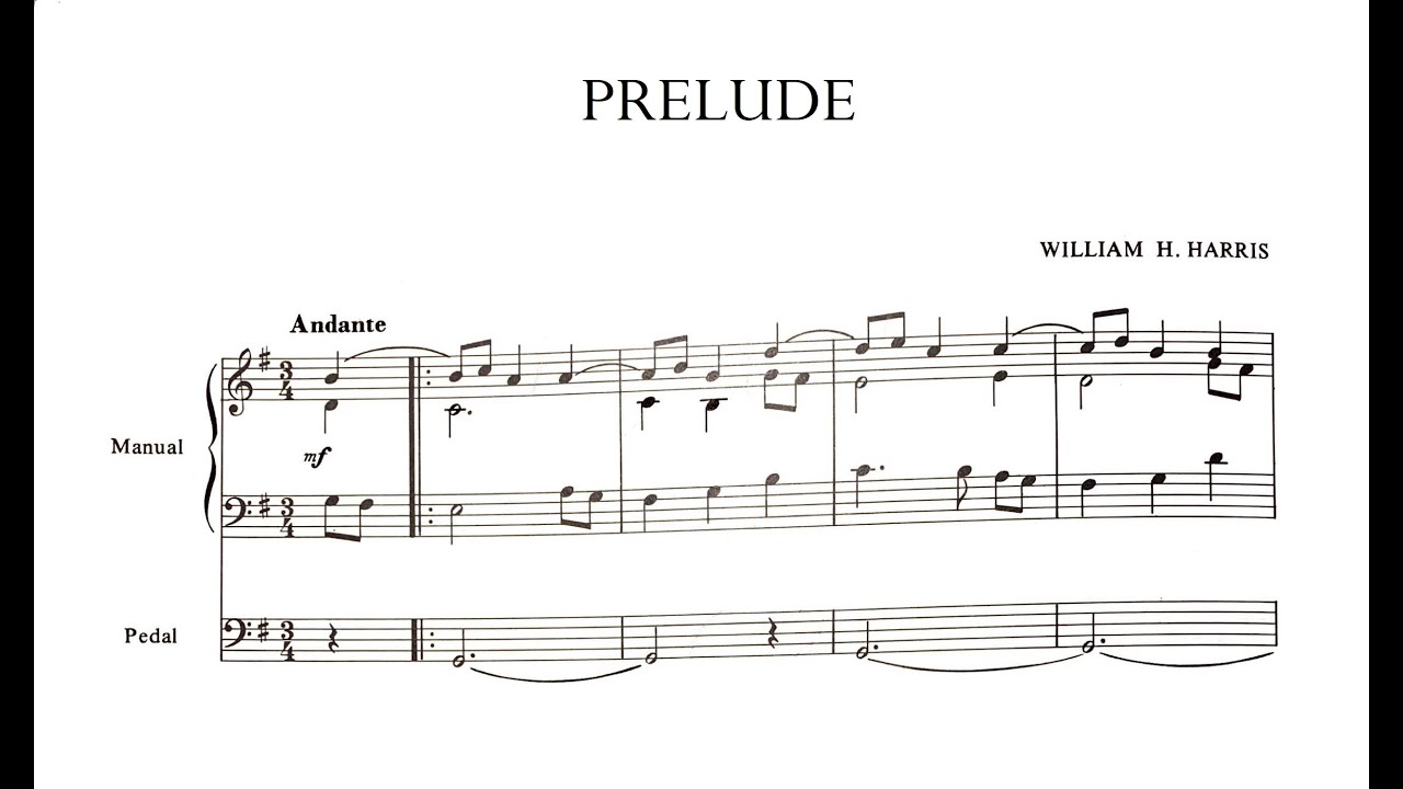 Harris, William H. (1973): Prelude for organ in G major — Samuel Sleath
