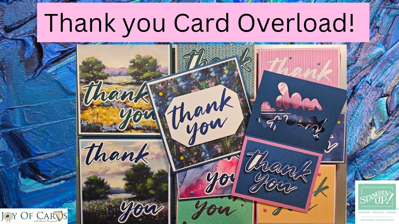 Thank You Card Overload #StampinUp JoyofCards.com