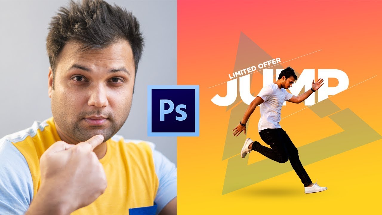 Creative Ways to use Text Glitch/Slice Effect in Photoshop for Banner Design - Hindi Tutorial