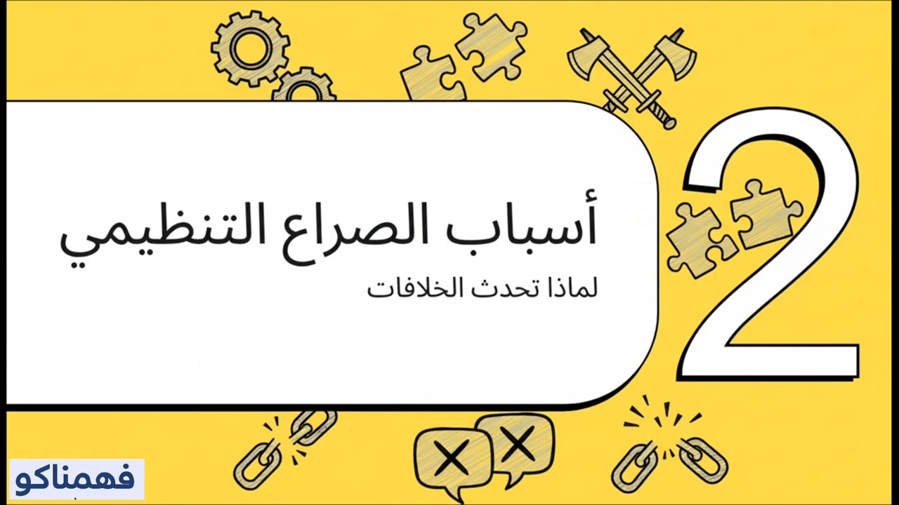 |الفرقه الاولي |المحاضره العاشرة والاخيره |سلوك تنظيمي | السلوك التنظيمي فهم والدراك الصراع |مراجعه