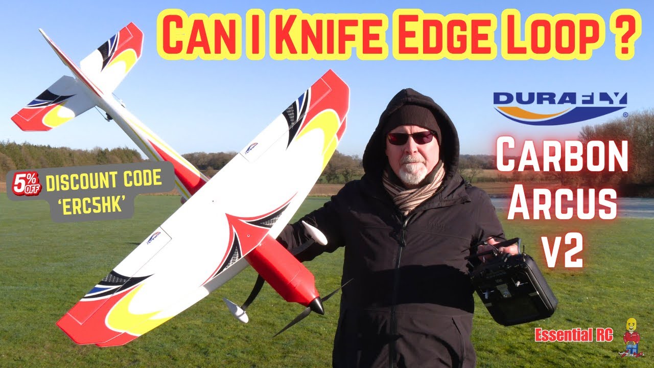 CAN I KNIFE EDGE LOOP ? Durafly Carbon Arcus PNF F3A Aerobatic Biplane
