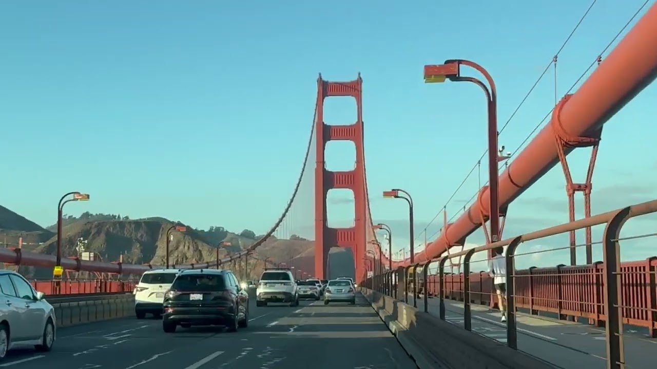 San Francisco golden gate bridge drive 