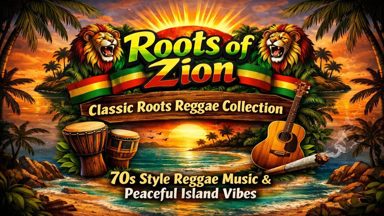 Roots of Zion – Classic Roots Reggae Collection | 70s Style Reggae Music & Peaceful Island Vibes