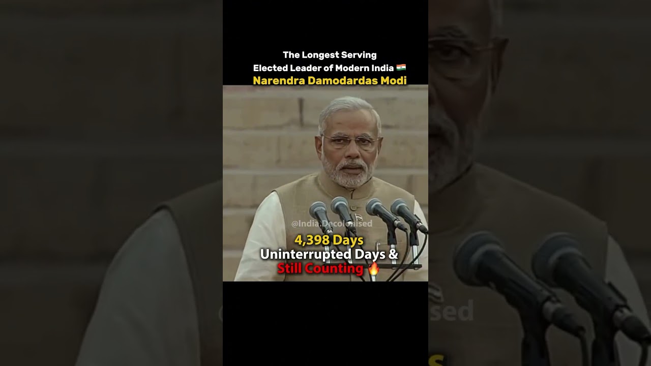 The Longest Serving Elected Leader of Modern India 🇮🇳Narendra Damodardas Modi