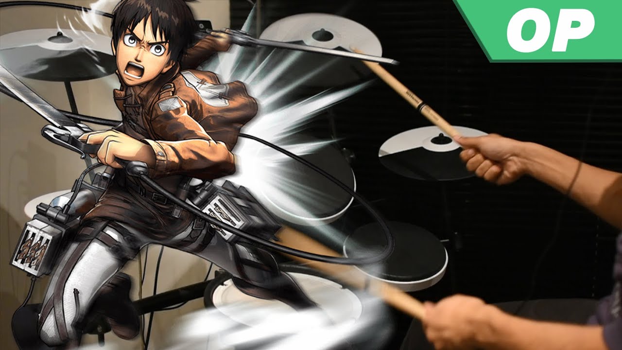 Shingeki no Kyojin OP -【Guren no Yumiya (紅蓮の弓矢)】by Linked Horizon - Drum Cover