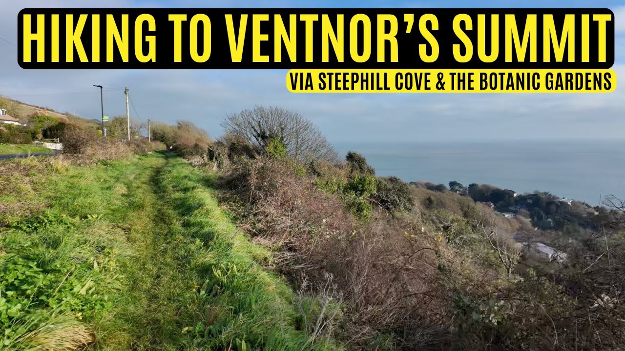 Long hike to Ventnor Botanic Gardens, Steephill Cove, Pelham Woods and Steephill Down!