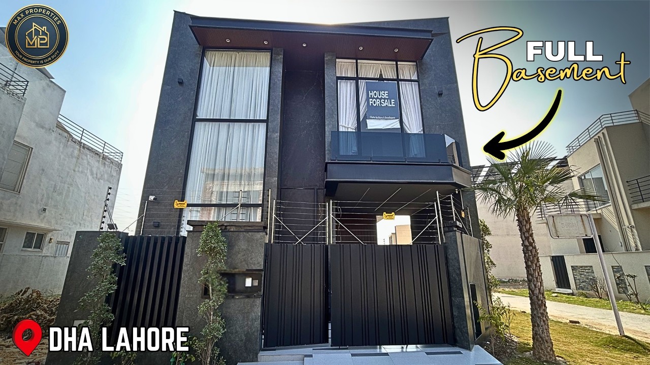 5 Marla Modern Corner House for Sale in DHA Lahore | Full Basement + Triple Height Lobby