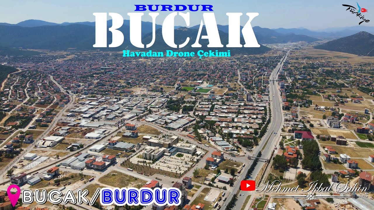 Salep ile meşhur ilçe: Bucak / BURDUR - Havadan Drone Çekimi / 21.7.24
