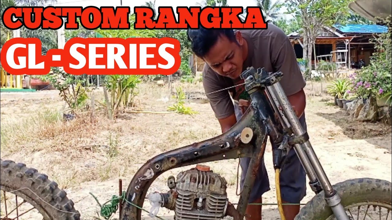 Proses Custom Rangka GL-Pro , Megapro, Gl series Jadi Motor Custom | part 1