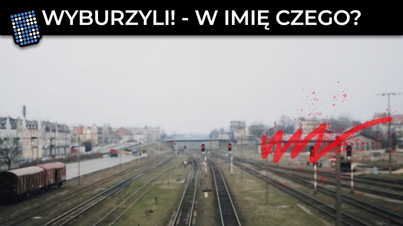 Unikatowe nagrania VHS z wyburzania XIX-wiecznej Parowozowni w Kwidzynie  📼