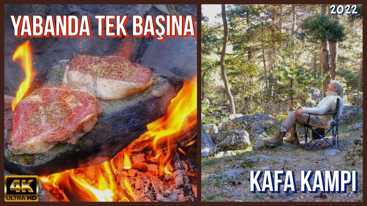 Ay Kayası'nda Tek Başına Huzurlu Sonbahar Kampı (4K) - Taşta Anrikot Pişirdim - Ankara Kamp Alanları