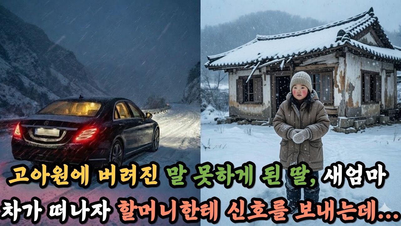 고아원에 버려진 말 못하게 된 딸, 새엄마 차가 떠나자 친할머니에게 전화를 거는데... | 후후라디오 | 감동 실화 I 오디오북 | 라디오사연 | 시니어사연