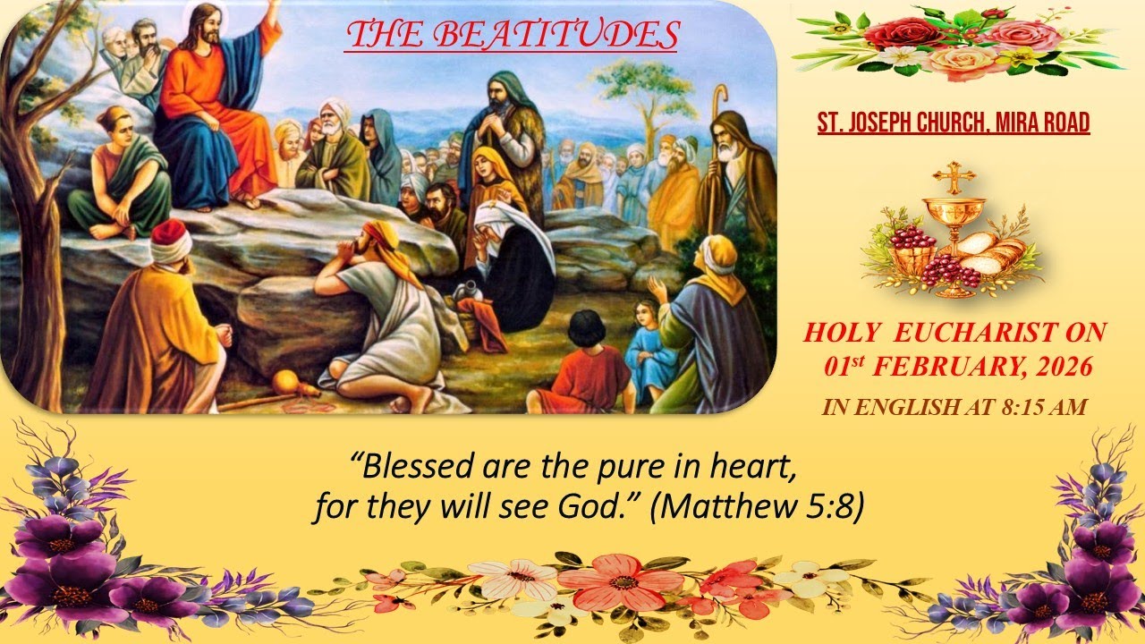 Sunday Live English Holy Eucharist | Holy Mass @ 8:15am, 01st Feb 2026, St Joseph Church, Mira Road