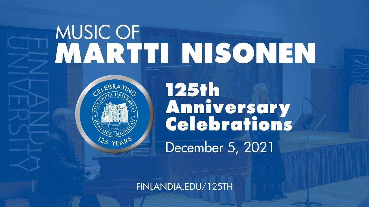 Music of Martti Nisonen performed at Finlandia University by Kent Washburn and Meri Siirala