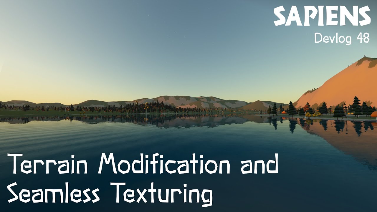 Terrain Modification and Seamless Texturing - Sapiens Devlog 48