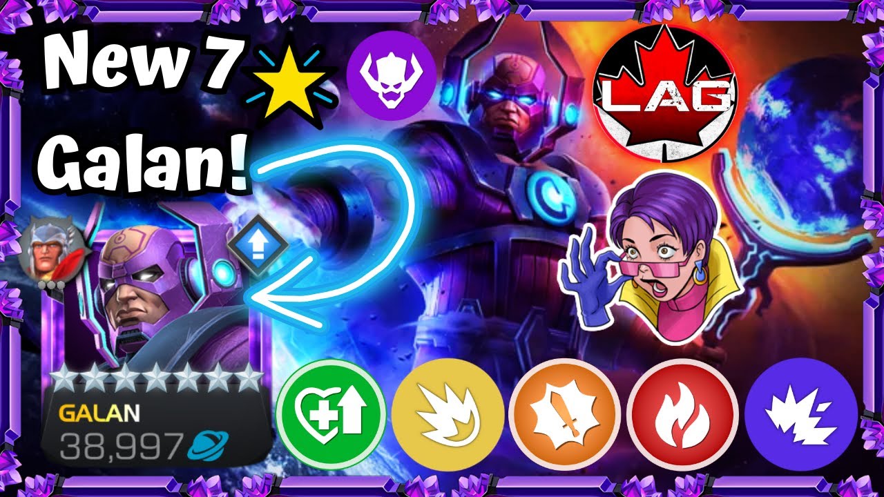 NEW 7🌟GALAN GAMEPLAY!! Max 999 Harvest Damage Comparison Ranks 1/2/3 vs 6-Star! Armor Cheese! - MCOC
