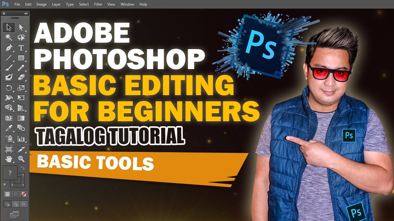 Adobe Photoshop : Basic Editing  for beginners Tagalog Tutorials