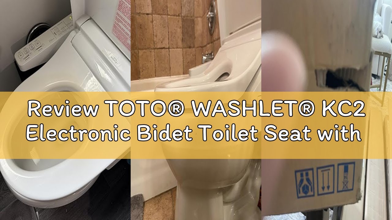 Review TOTO® WASHLET® KC2 Electronic Bidet Toilet Seat with Heated Seat and SoftClose Lid, Elongated